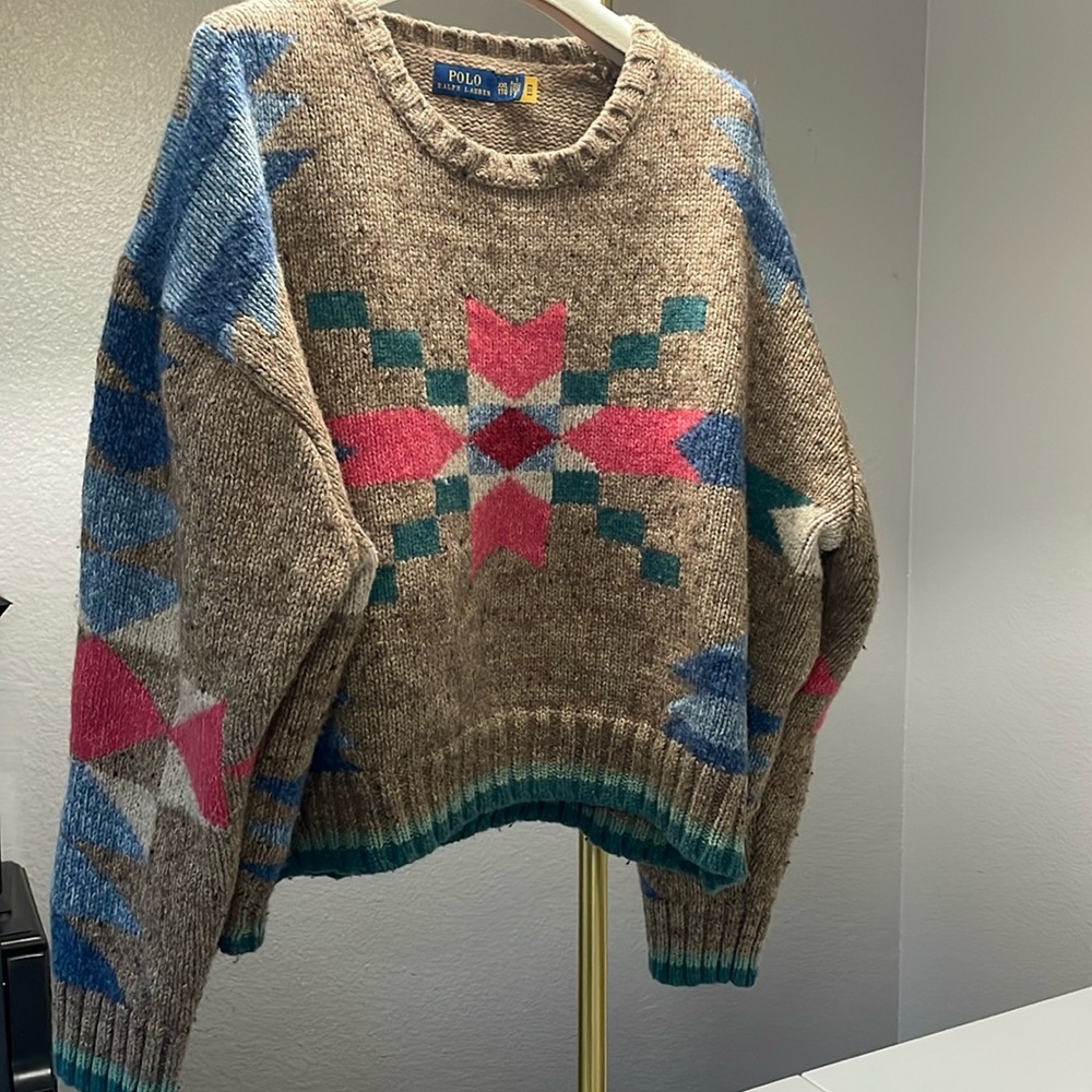 Polo by Ralph Lauren Multicolor Crew Neck Sweater